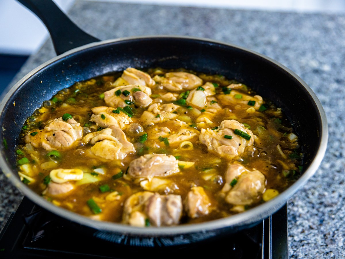 Hähnchenfleisch in Pfeffersauce