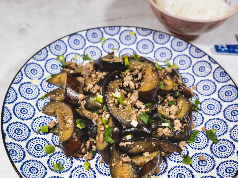 Gebratene Auberginen in Miso&nbsp;Sauce