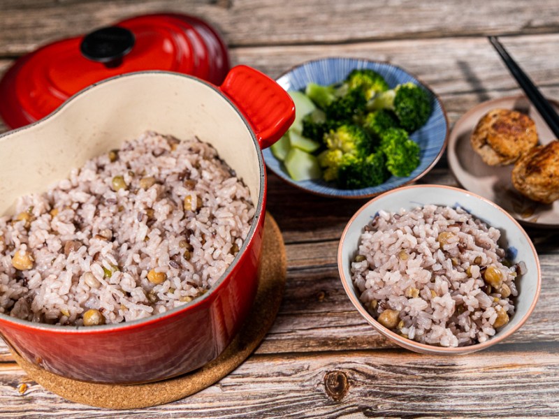 Reis mit Hülsenfrüchten